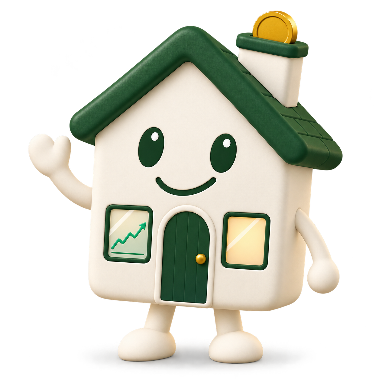 Hoomito, la mascota de Hoomi, saludando