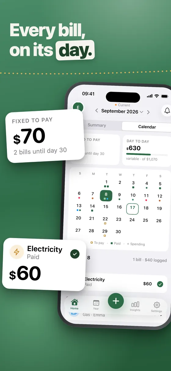 Hoomi · Cada recibo, en su día